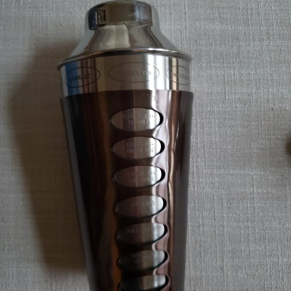Cocktail Shaker - Spin n Select from 8 recipes - New in box - Stainless steel - Picture 5 of 6